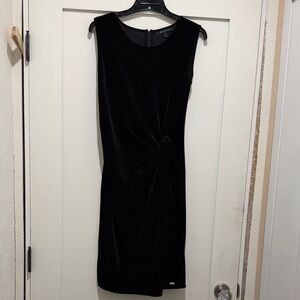 NWT Armani Exchange Velvet Knotted Sleeveless Dress